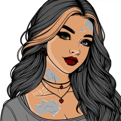 detailed realistic girl