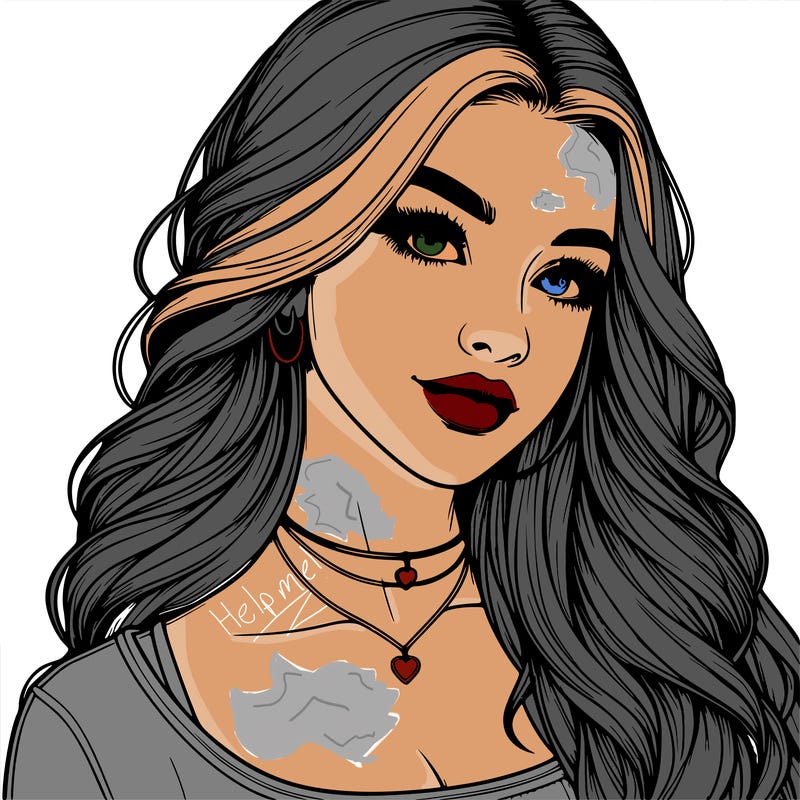 detailed realistic girl