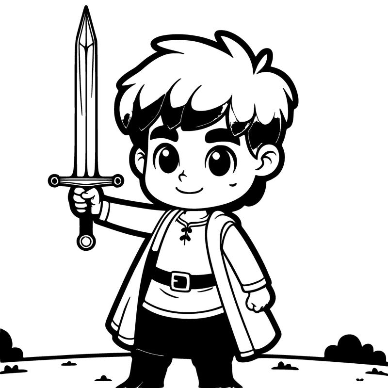 boy with a sword