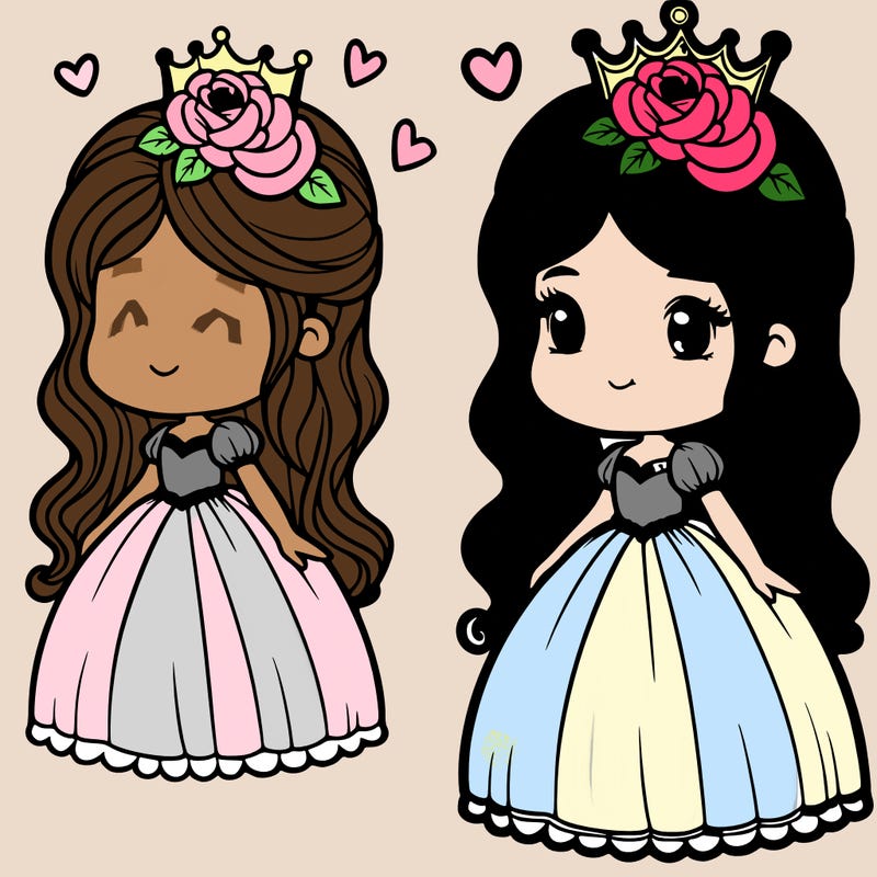 princess with rose crown