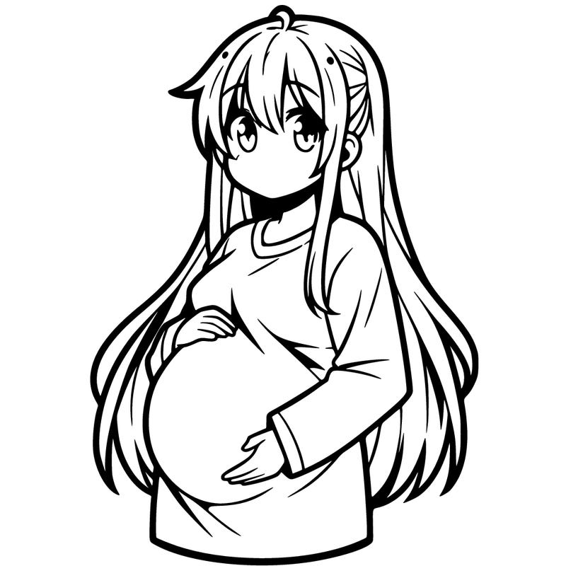 pregnant anime