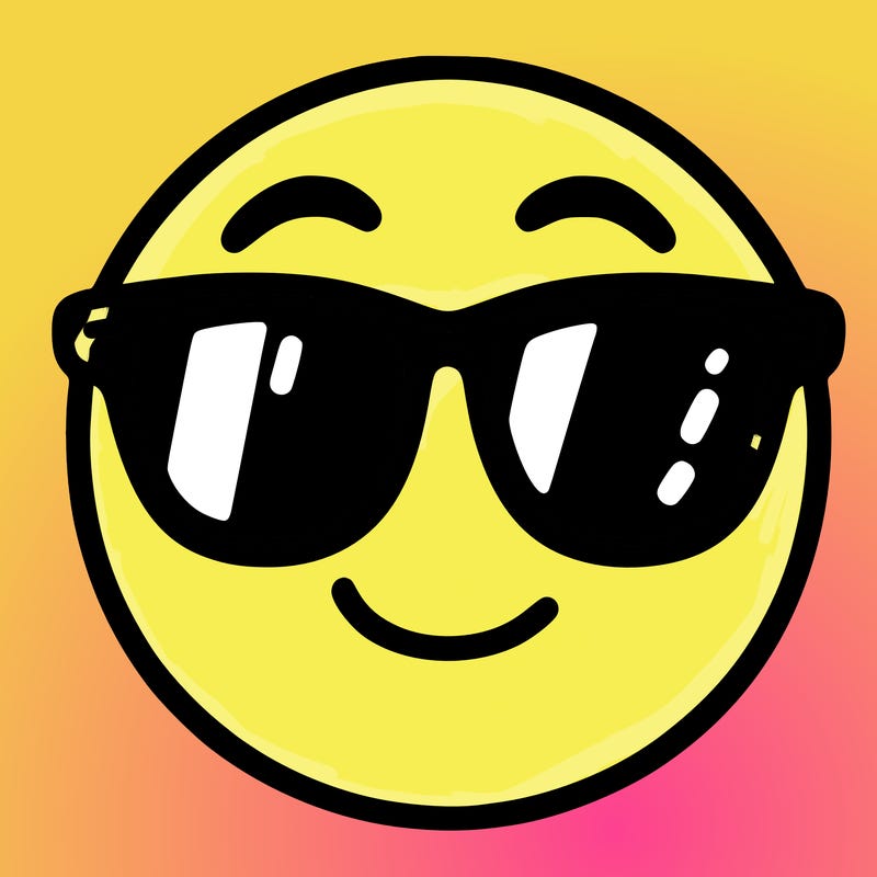 emoji with sunglasses