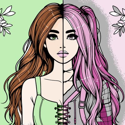 realistic girl split