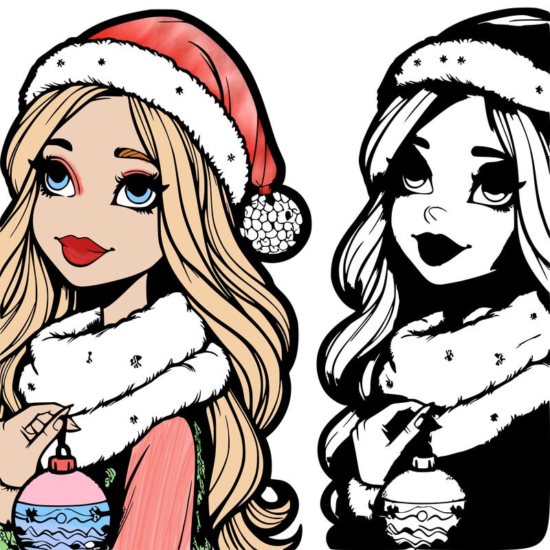 christmas girl relistic