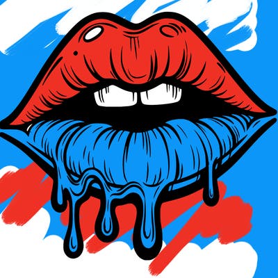 lips that look realistic and drip