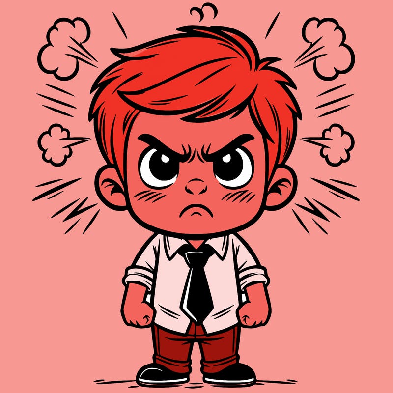 angry boy