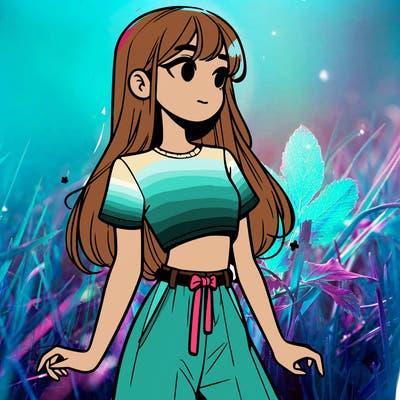 girl in a cute crop top