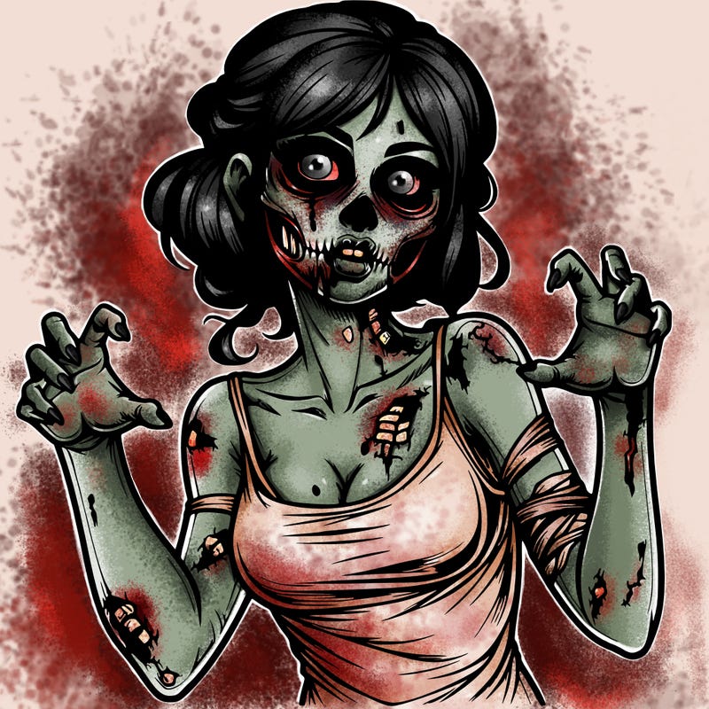 realistic zombie girl
