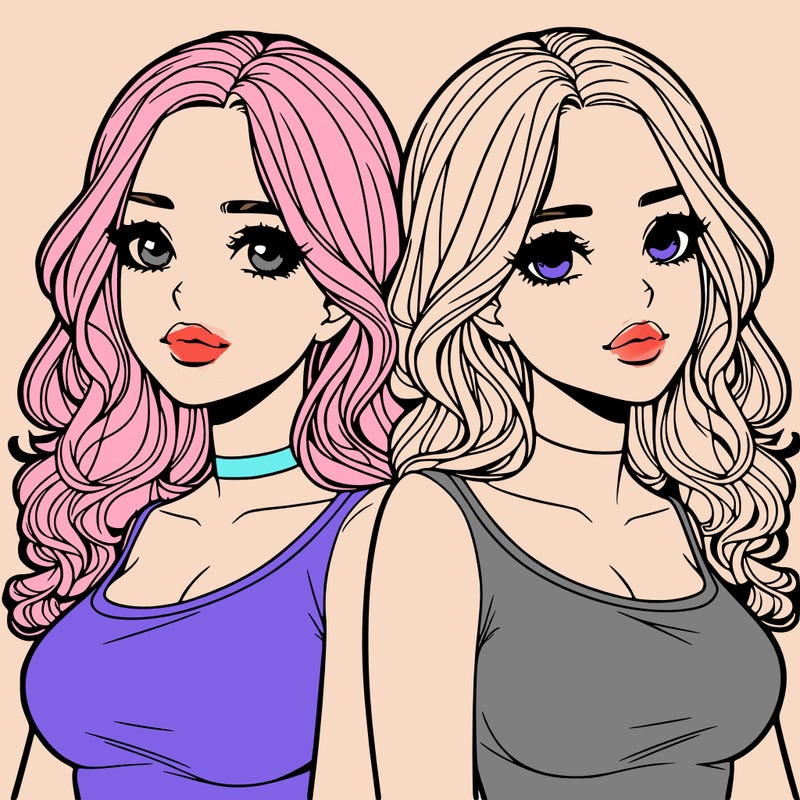 realistic twin sisters