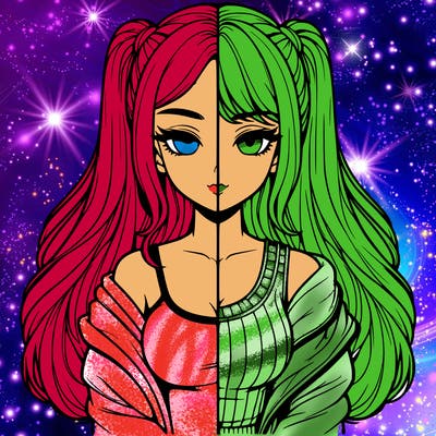 realistic girl split