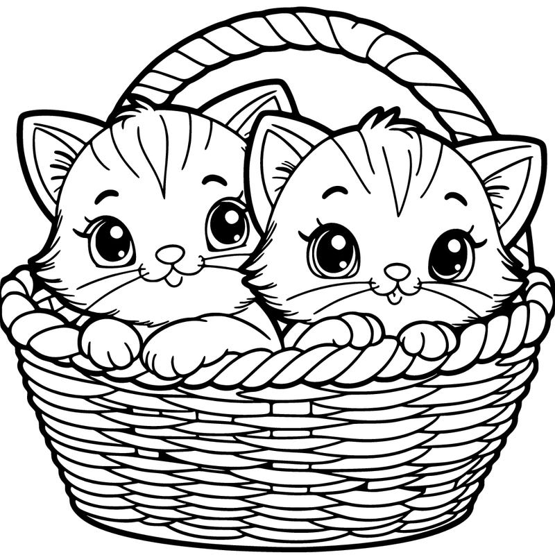 kittens in a basket
