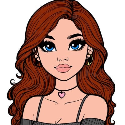 realistic pretty girl