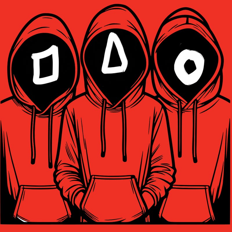 3 faceless people in  hoodies