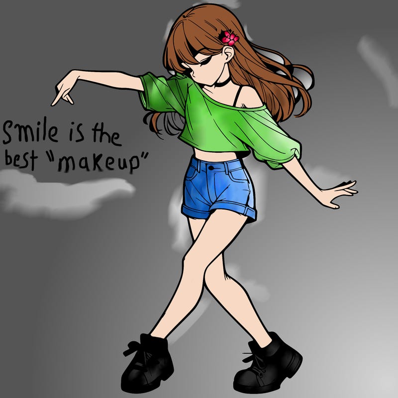 realistic girl danceing