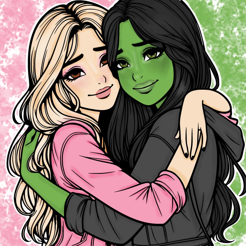 realistic girls hugging