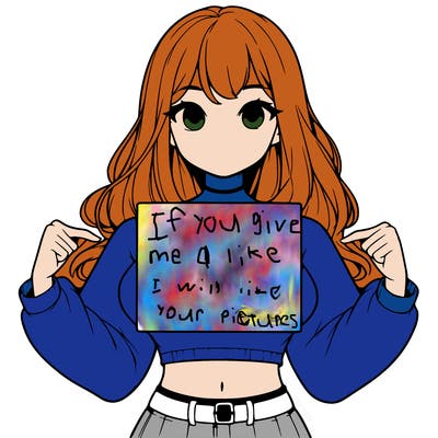girl holding a blank sign in a long sleeve crop top
