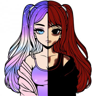 realistic girl split