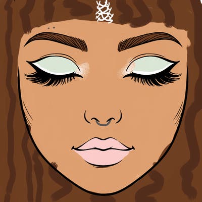 a blank face that i can draw makeup on