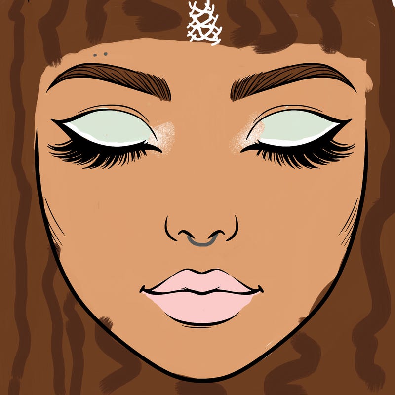 a blank face that i can draw makeup on