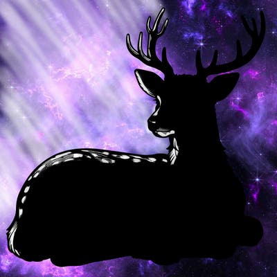 realistic deer with antlers