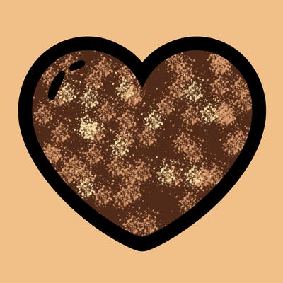 a blank heart