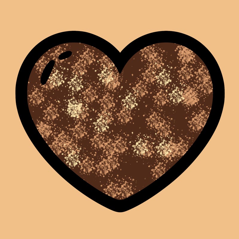 a blank heart
