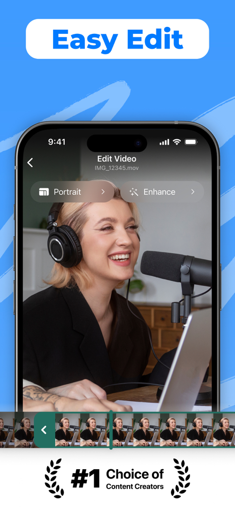 Descript AI - Audio Summaries - ポッドキャスターやコンテンツクリエイター向けの動画編集ツールを示すDescript AIアプリのインターフェース。