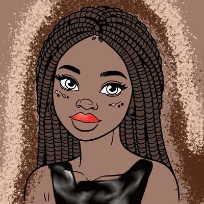 african woman with fulani braids