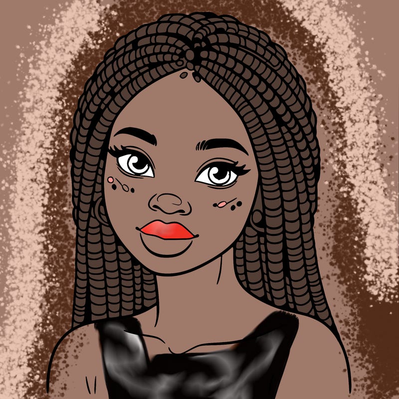 african woman with fulani braids