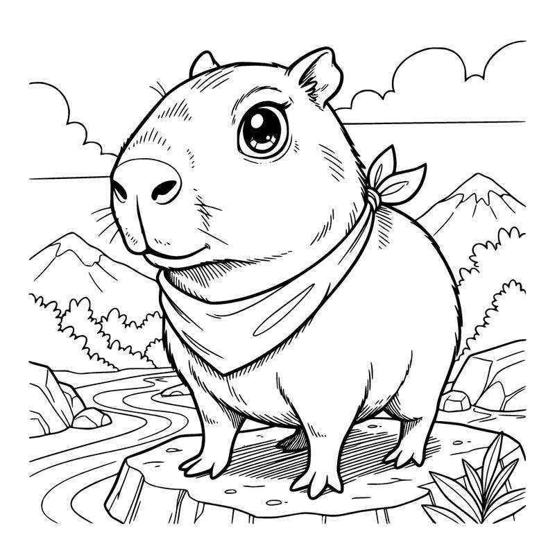 cute capybara