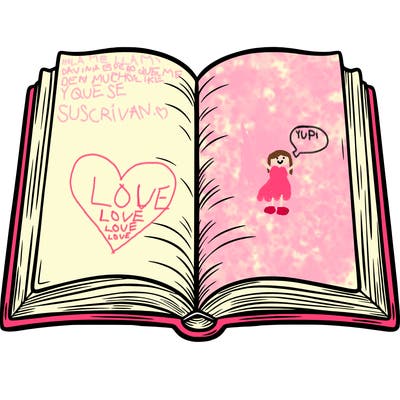 a  blank open book