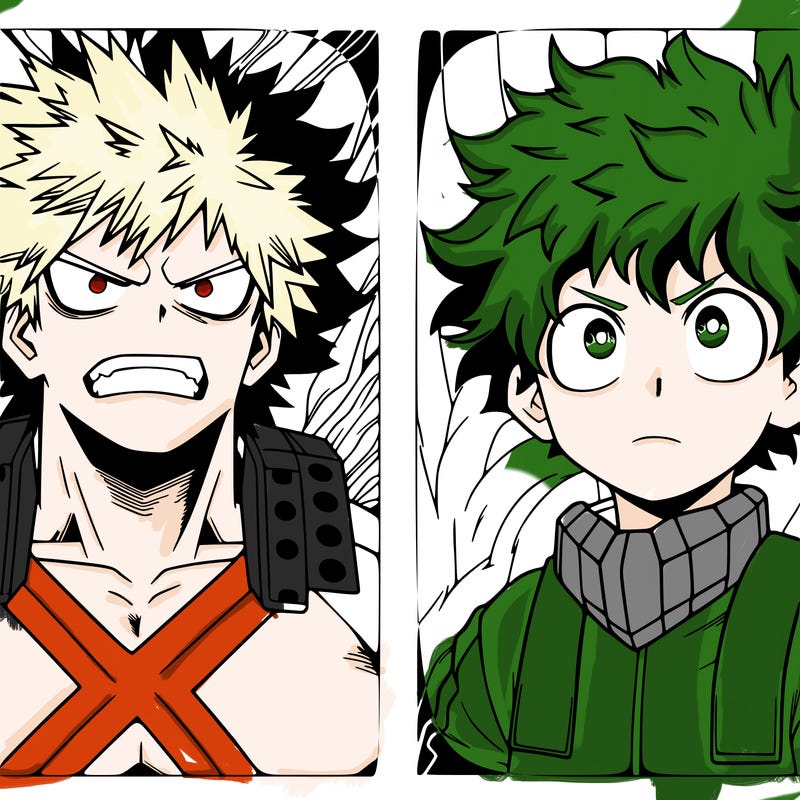 mha bakugo and deku