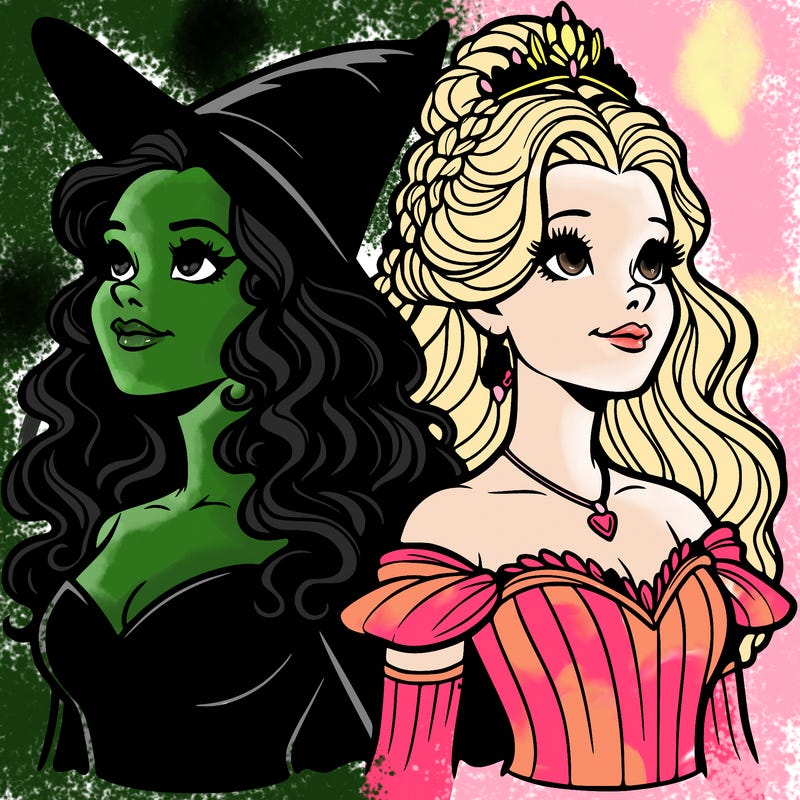 'elphaba and glinda (realistic)