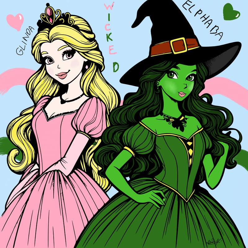 a realistic princess and a witch