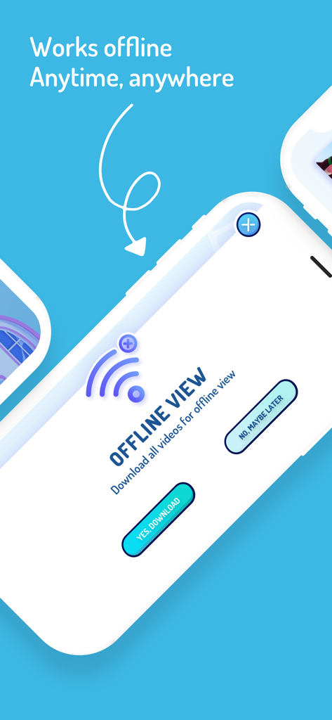 Cuquin - Baby Songs & Cartoons - Interfaz de la aplicación Cuquin que muestra la opción de descargar canciones infantiles y dibujos animados para ver sin conexión