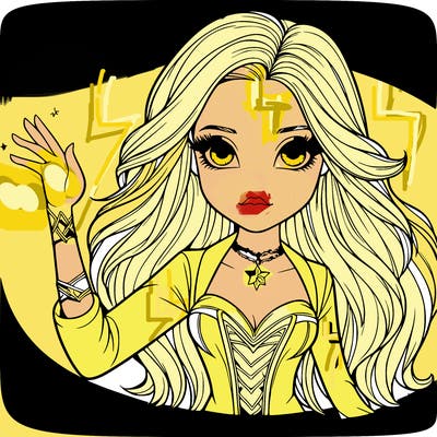 a realistic girl that has magical powers