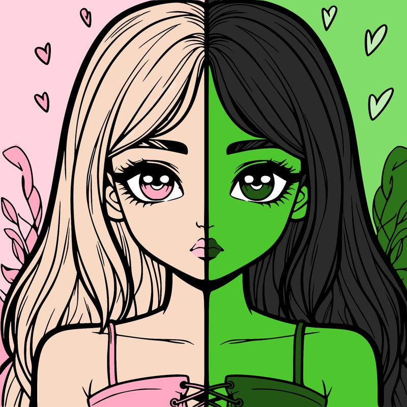 realistic girl split