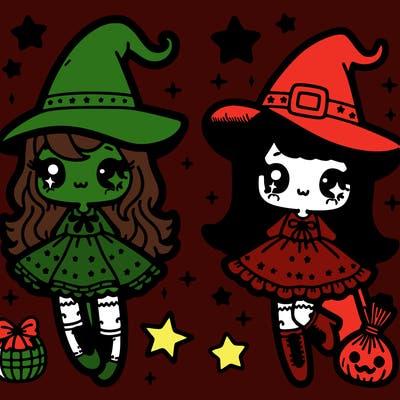 witchy stars cute