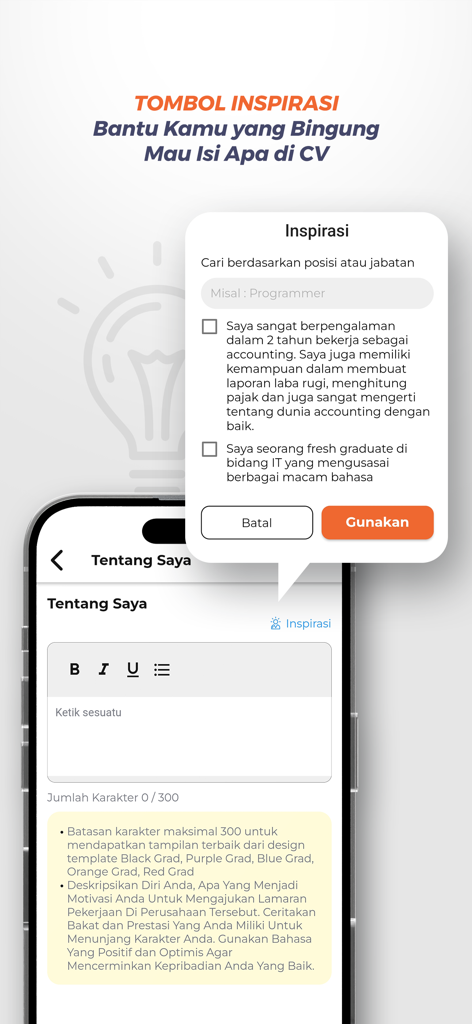 BikinCV : CV & Resume Maker - Business App | MWM