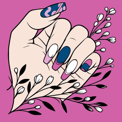 nails with french tip