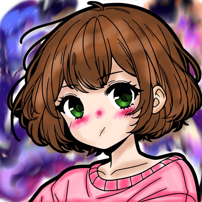 cool anime girl with short hair