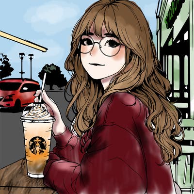 realistic starbucks girl