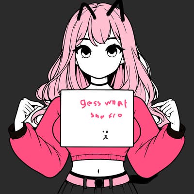 girl holding a blank sign in a long sleeve crop top