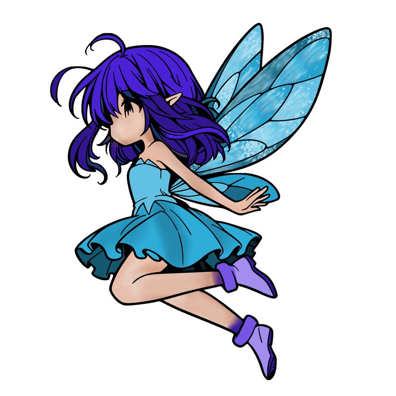 manga fairy flying