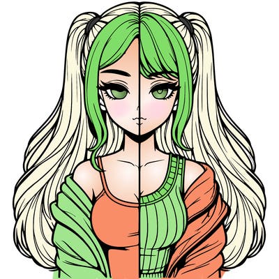 realistic girl split