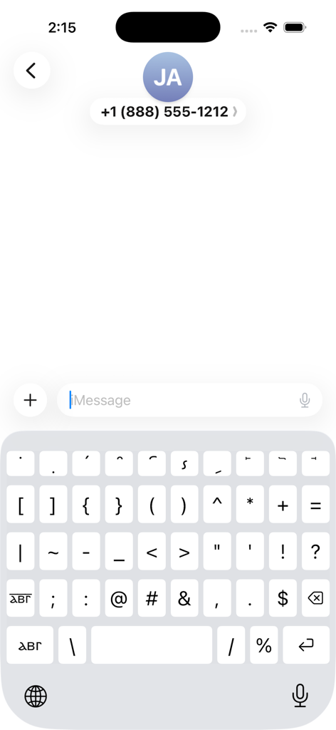 Coptic Keyboard - Coptic Keyboard symbols and punctuation interface on iPhone.