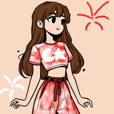 girl in a cute crop top