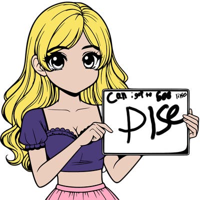 realistic pretty girl holding blank sign