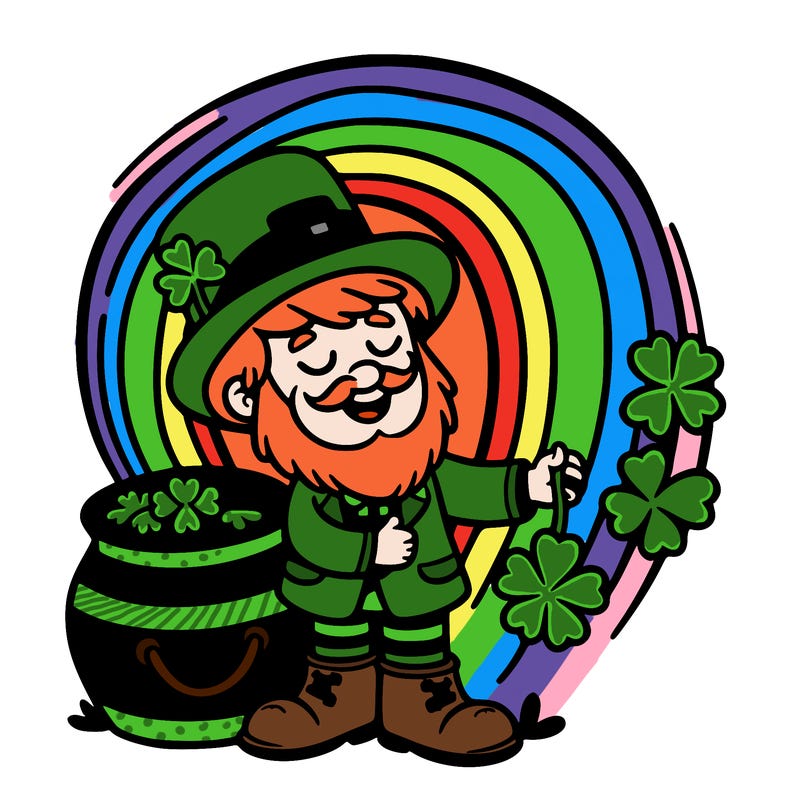 st patrick day rainbow