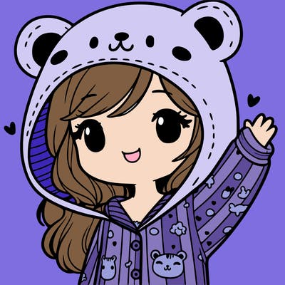 girl in animal hoodie pyjamas